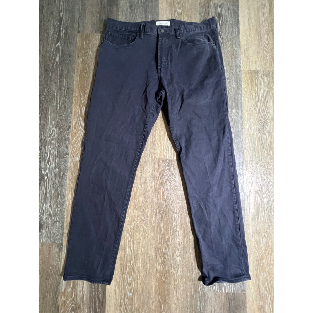 Gap 1969 Slim Fit Pants Mens 38x32 Gray Dark Charcoal Five Pocket Trousers